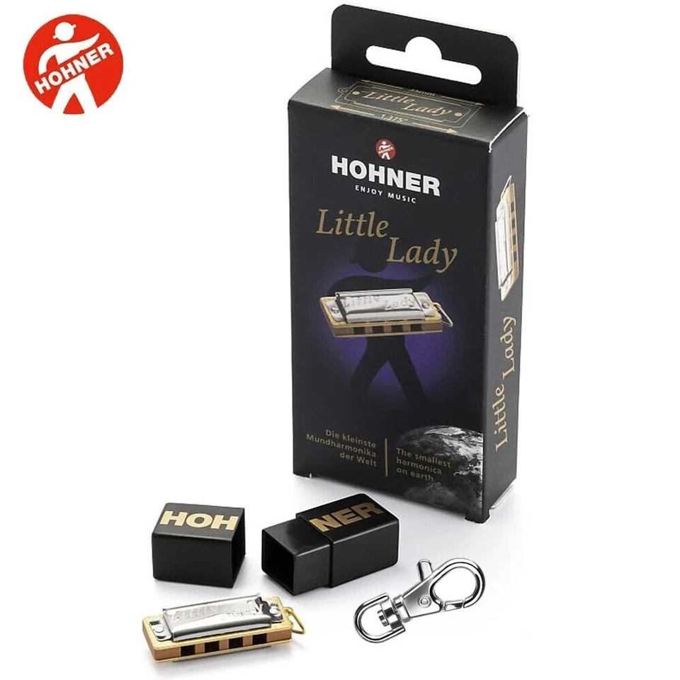 Hohner Little Lady 4-Hole Diatonic Mini Harmonica With Keychain Key of C M39100X