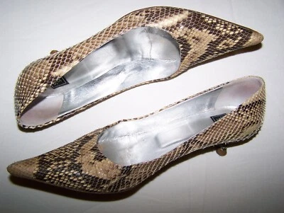 SCARPE STUDIO SPIGA PITONE N 37  100% PYTHON SHOES MADE IN ITALY - Immagine 1 di 4