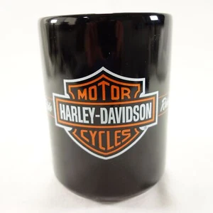 Taza de café negra Harley Davidson Live to Ride to Live 1999 vintage - Imagen 1 de 6