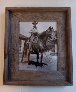 Robert Fuller on Horse Autographed 8" X 10" Framed Photo Jess Harper Laramie - Picture 1 of 7