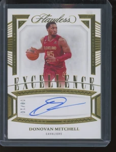 2022-23 Panini Flawless Basketball Donovan Mitchell #ES-DMI Excellence Auto /10 - Picture 1 of 2