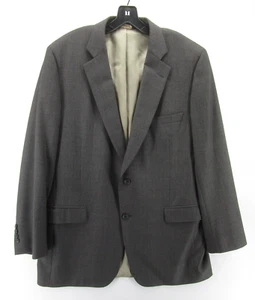 VINTAGE Paul Stuart Blazer Men 44 Gray Sports Coat Jacket Wool Super 100s Lined - Picture 1 of 14