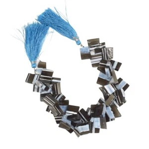 Blue boulder opal beads, fancy shape flat Table Cut beads 16mm, boulder opal - Picture 1 of 6