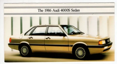 Folleto/mailer publicitario de automóvil Audi 4000S 1986 vintage Foto 1 de 3