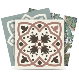 5" X 5" Vintage Sage Mosaic Peel And Stick Removable Tiles - Picture 1 of 7