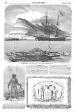 Raising of the Steam Frigate Missouri, Bay of Gibraltar - Divers - MORE -  1853