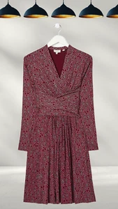 Ex Fat Face Women’s Long Sleeve Delphine Vine Jersey Dress in Vine A Bit Defect - Picture 1 of 5