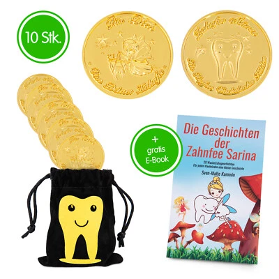 ZWEN Zahnfee Münzen, Zahnfee Geschenke, Zahnfee Münze, Zahnfee Geschenk, Zahnfee