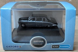 OXFORD DIECAST NDS003 EMBASSY BLACK CARLTON GREY DAIMLER LIMO DS420 N GAUGE - Picture 1 of 12
