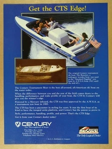 Pubblicità 1989 Century CTS Torneo Sci Barca da Sci Stampa d'epoca - Foto 1 di 1