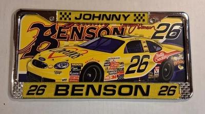 Johnny Benson #26 Cheerios NASCAR 温斯顿杯金属车牌 + 金属支架 — 第 1/4 张图片