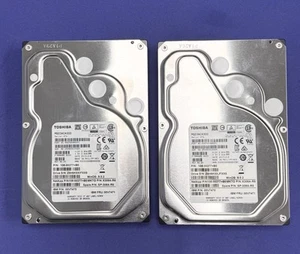 2X Toshiba MG03ACA300 3TB 7200RPM 6Gb/s 3.5" SATA Hard Drives HDEPQ04NAA51 - Picture 1 of 4