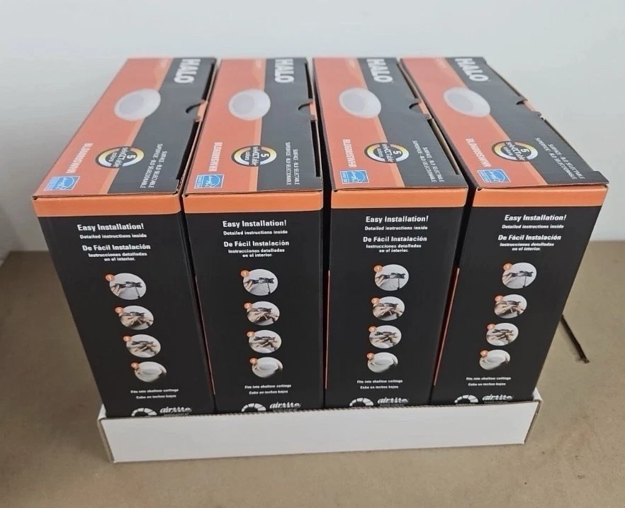 EATON'S LIGHTING DIVISION 4 PC LOT HALO BLD6089SWHR 6 in. White Integrated Recessed Ceiling Light