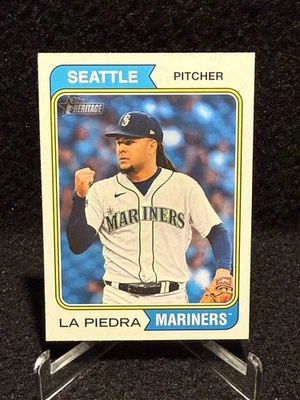 2023 Topps Heritage High Number Luis Castillo #669 Nickname Variation La Piedra - Image 1 of 4