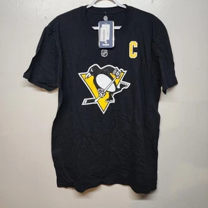 Pittsburgh Penguins Sidney Crosby Captain #87 T-Shirt Large Fanatics NWT - Picture 1 of 5