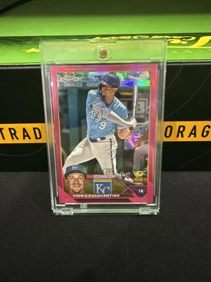 2023 Vinnie Pasquantino Topps Chrome Magenta Rookie RC #/399  - Image 1 of 3
