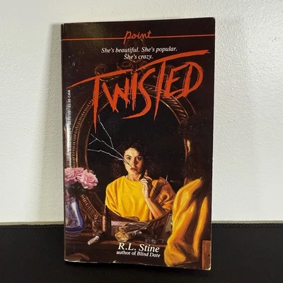 True 1st Print Twisted R L Stine PB 1987 Point Fiction VTG Thriller Rare Horror - Image 1 of 4