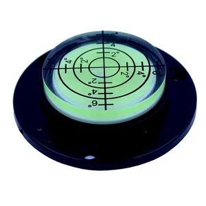 Spirit Level 32mm Round Bullseye Black 50mm dia Precision Bubble 4x4 off road - Picture 1 of 3