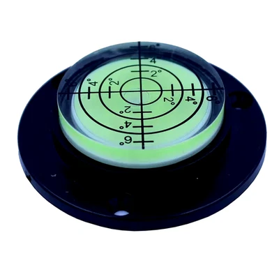 Spirit Level 32mm Round Bullseye Black 50mm dia Precision Bubble 4x4 off road - Image 1 of 3