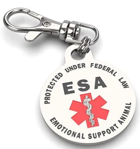 Emotionale Unterstützung Tiermarke Service Hund Weste Ausweis Halsband Patch kleine Hunde - Bild 1 von 5