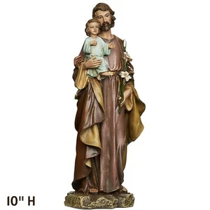 St. Joseph & Child Jesus Statue Prayer Christians Religious Gift Christmas Decor - Picture 1 of 8