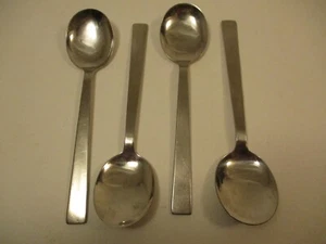 Lot Set 4 Vintage BOAC British Airlines Airplane Spoons Stainless Atkinson - Picture 1 of 4