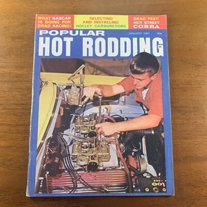 Popular revista Hot Rodding enero 1967 Holley Chevy 327 excelente estado - Imagen 1 de 11