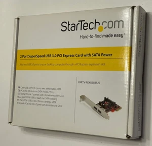 StarTech 2 Port SuperSpeed USB 3.0 PCI Express Card w/ SATA Power (PEXUSB3S22) - Picture 1 of 8