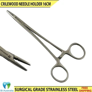 Crilewood Locking Tweezers Artery Clamp Needle Holder Forceps 16cm Instruments - Bild 1 von 4
