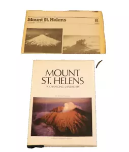 Mount St. Helens : A Changing Landscape by Chuck Williams (Hardcover) W/ Newspap - Picture 1 of 6