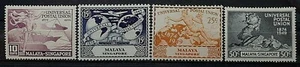 SINGAPORE SG 33 - 36 1949 75TH ANNIV. OF UPU MNH OG - Picture 1 of 2