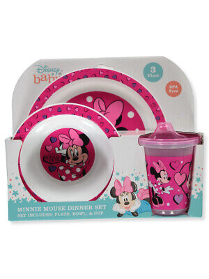 Disney Baby Girls' 3-Piece Minnie Mouse Dinner Time Set • 19.01$