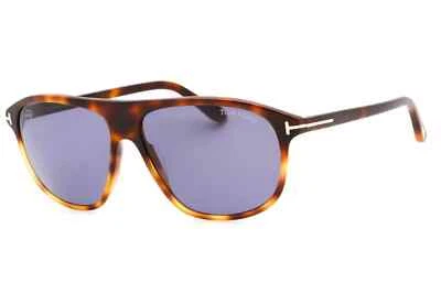 Auténticas gafas de sol Tom Ford FT TF1027 56V Pilot Havana/azul Foto 1 de 4