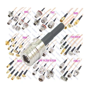 QMA male to SMA SMB SMC N UHF BNC TNC FME F MCX MMCX CRC9 TS9 RG316 Coax Cable - Picture 1 of 58