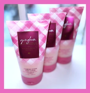 Bath & Body Works 8 fl oz Gingham Gorgeous Creamy Foaming Sugar Body Scrub (x3) - Picture 1 of 6
