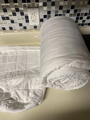 Juego de 3 piezas tamaño king Ienjoy - Cobertor acolchado blanco y 2 fundas Foto 1 de 4