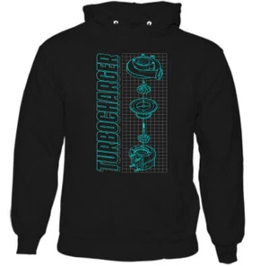 Turbocharger Mens Car Hoodie Engine Spare Part Petrolhead Drifting Sports Top - Picture 1 of 18