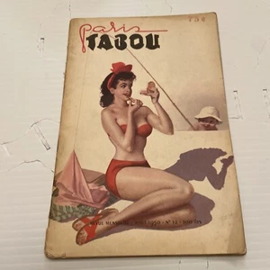 Paris Tabou 1950s vintage French magazine vintage burlesque pinups 64 Pages #P - Picture 1 of 24