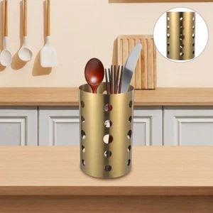 2 Pcs Stainless Steel Chopstick Holder Cutlery Storage Work Baby - Picture 1 of 12