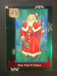 Santa Around the World 1995 SPECIAL Foil Insert Christmas Trading Card #SF8