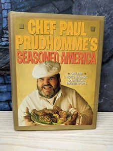Chef Paul Prudhomme's Seasoned America 1991 HB/DJ First Edition Louisiana Cajun - Imagen 1 de 14