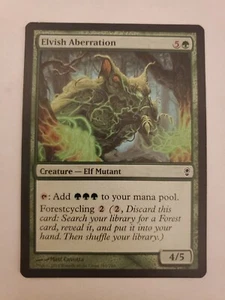 MTG Magic The Gathering Card Elvish Aberration Creature Elf Mutant Green Conspir - Picture 1 of 2