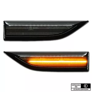 SCHWARZE LED Seitenblinker VW Bus T6 Bulli Multivan Klavierlack - Bild 1 von 5