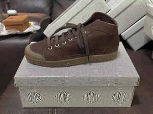Spring Court Women's Goat Split Leather M2 Glove W Sneakers Size 38 Dark Brown - Picture 1 of 5