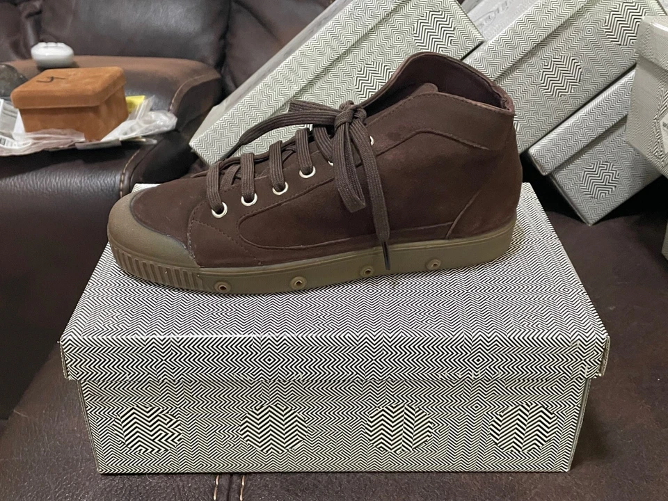 Guante Spring Court para mujer de cuero partido de cabra M2 con zapatillas talla 39 marrón oscuro Foto 1 de 4