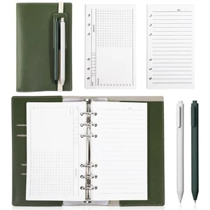 Small Pocket Notebook Journals with Pen,Weekly Planner Book Dark Green - Imagen 1 de 7