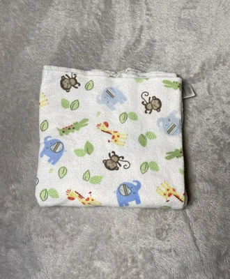 Manta de recepción de bebé Carter's Child Of Mine mono jirafa elefante animales Foto 1 de 4