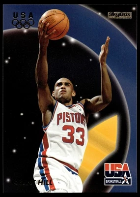 1996 SkyBox USA Grant Hill #12 USA - Image 1 of 2
