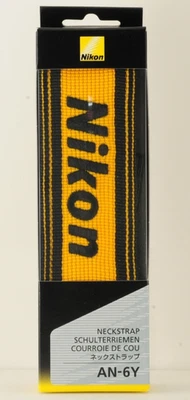 NUEVO Cuello Cámara Nikon Correa Oficial AN-6Y Amarillo Hecho en JAPÓN Foto 1 de 4