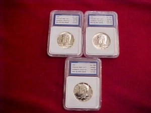 109b) Medio dólar Kennedy 1965, 66 y 67 - SMS - 40 % plata - comienza $95,00/OBO - Imagen 1 de 13